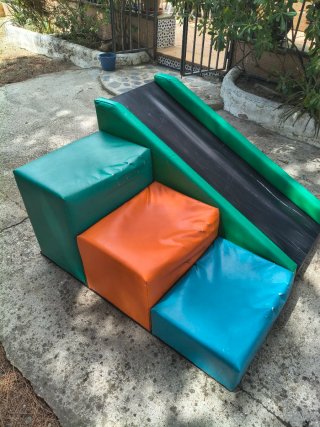 Módulos parque infantil: escaleras y tobogán