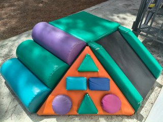 Módulos parque infantil: escaleras y tobogán