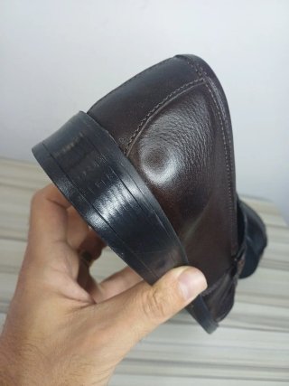 Mocassini Uomo Vera Pelle Marrone Tg 43
