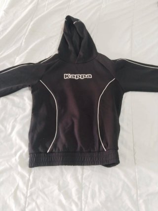 Sudadera Kappa niño negra