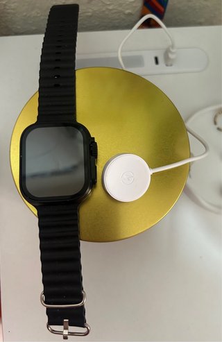 Reloj deportivo inteligente negro