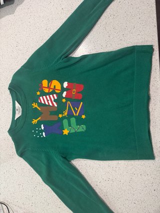 Jerséi de Navidad H&M Verde Talla 5-6 años