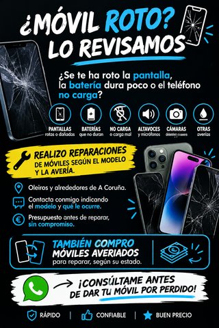 Servicio de reparación de moviles.
