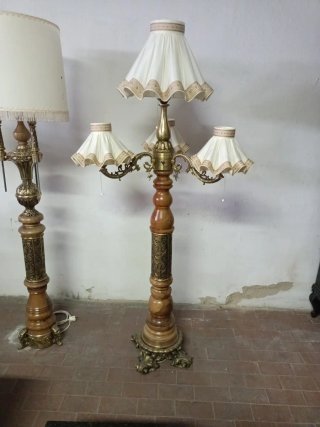 Lámpara de pie vintage 4 luces