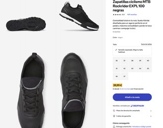 Zapatillas Ciclismo MTB Rockrider EXPL 100 (t. 44)