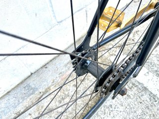 Bicicleta Fixie Negra y Amarilla