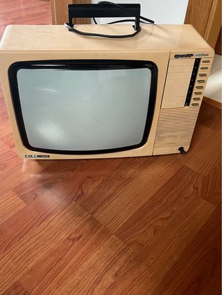 Televisor Antiguo Sharp Beige