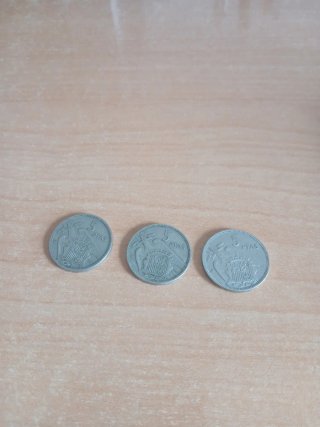 3 Monedas 5 Pesetas