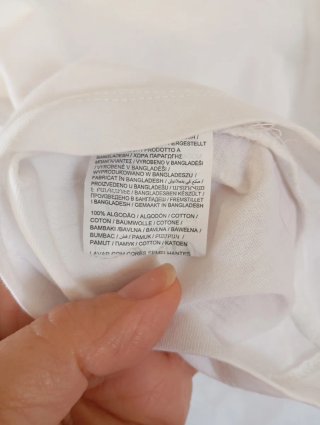 T-shirt algodão M com estampa floral