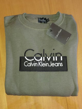 Sudadera Calvin Klein Jeans Verde Talla L