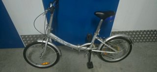 Bicicleta Plegable Plateada