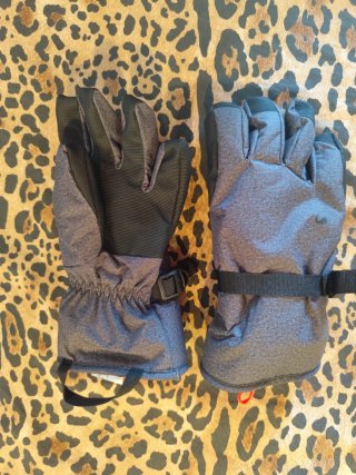 Guantes de Nieve Decathlon Grises y Negros 12 años