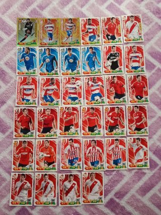 ADRENALYN 2011/12 LOTE DE 34 CROMOS SIN REPETIR