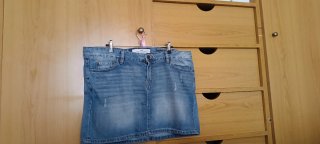 Falda vaquera H&M azul talla 46