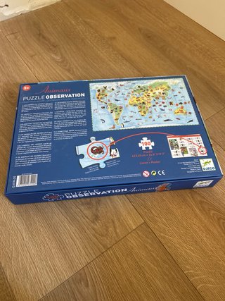 Puzzle Observación Mapa del Mundo 100 Piezas