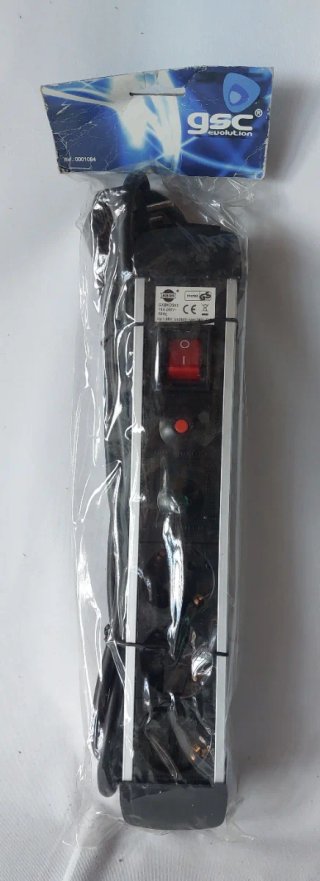 Regleta 3 enchufes GSC con interruptor