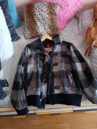 Cazadora cuadros Talla Única