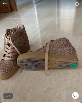 Botines Guess Beige con Logo