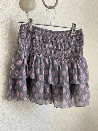 Falda pantalón gris y rosa talla 10-12