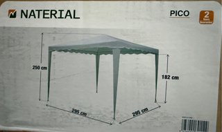 Cenador Naterial Pico 295x295cm