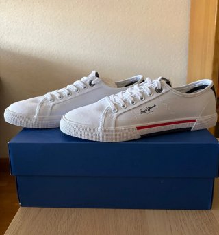 Zapatillas Pepe Jeans Brady Blancas Talla 43