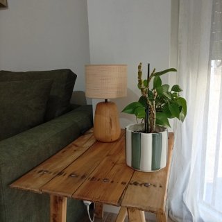 Lámpara de diseño en Madera Torneada artesanal
