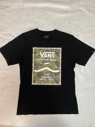 Camiseta Vans Negra Off The Wall