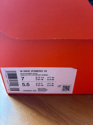 Zapatillas Nike Vomero 18 Talla 38