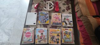 Pack Wii: Mando + Volante + 8 Juegos