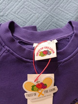 Sudadera Fruit of the Loom Morada Talla S
