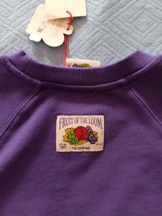 Sudadera Fruit of the Loom Morada Talla S