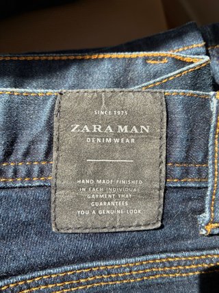 Pantalón vaquero skinny Zara azul