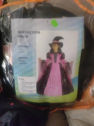 Disfraz de Bruja para Niña Talla M