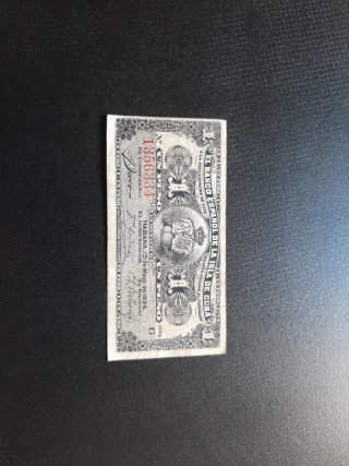 BILLETE 1 PESO DE 1896 DEL BANCO ESPAÑOL DE CUBA