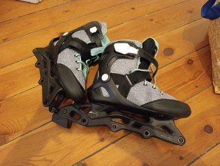 Patines en línea talla 39 SIN ruedas.