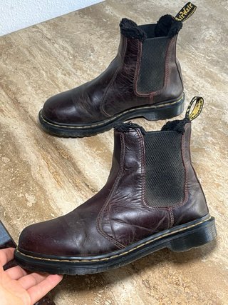 Botas Dr. Martens de Piel Marrón/Negro