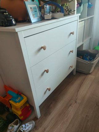 Cómoda blanca Ikea 3 cajones
