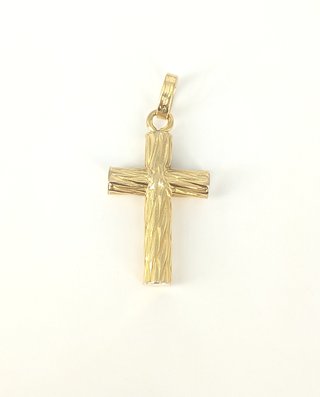 Colgante Cruz de oro de 18k, 3.66 g.