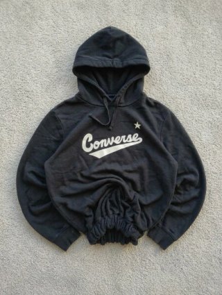 Sudadera con capucha Converse negra