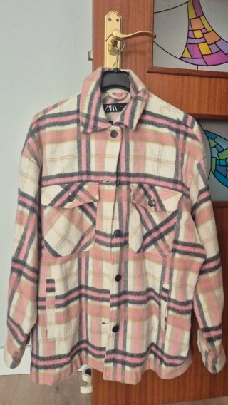 Sobrecamisa de cuadros Zara