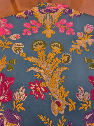 Chaleco fallero estampado floral