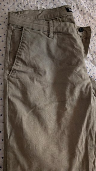 Pantalón Zara Verde Talla 46