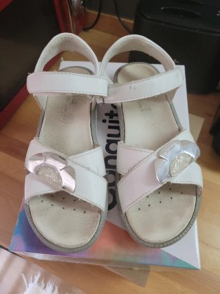 Sandalias Blancas Niña Conguitos Talla 35