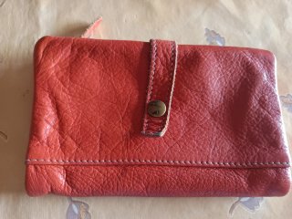 Cartera Billetera de Piel Orgánica / Estilo Boho