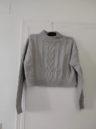 Jersey de lana gris