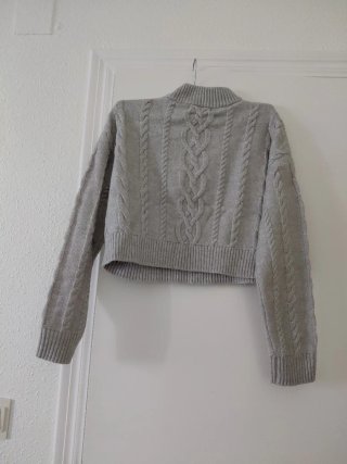 Jersey de lana gris