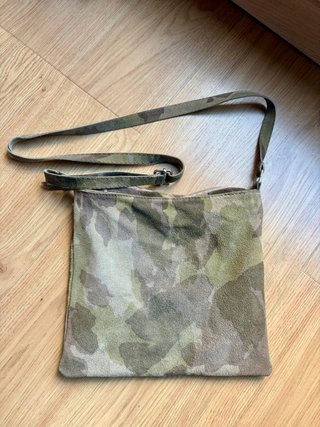 Bolso Bandolera Militar de Piel
