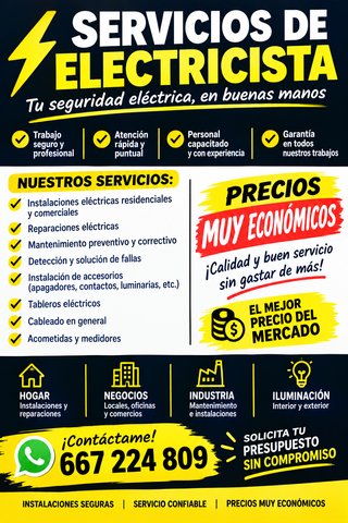 Electricista Urgente y Confiable