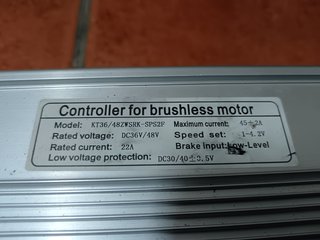 Controladora para Bici o Patinete Eléctrico 2000W