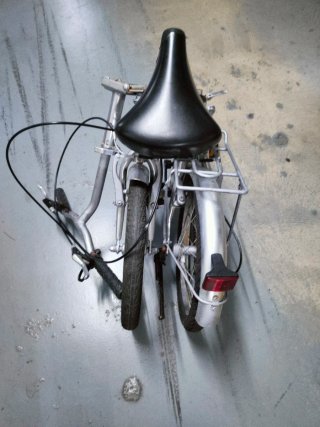 Bicicleta Plegable Scamper Plateada de alóminio